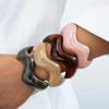Punk Resin Bangle Set Wide Cuff Bracelet Set Vintage Exaggerated Chunky Bangles  Jewelry