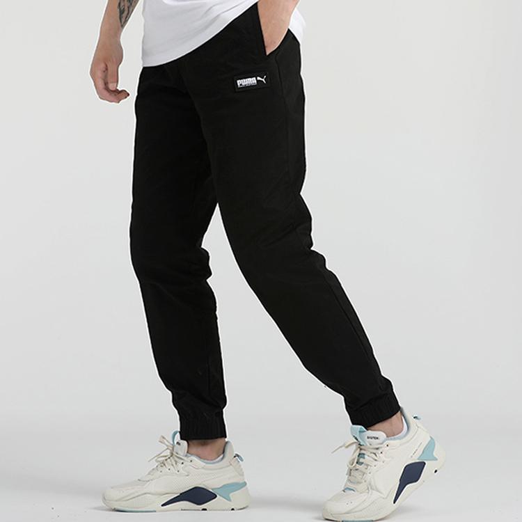 Puma Sports Casual Woven Pants Men Bottoms Black 844113-01