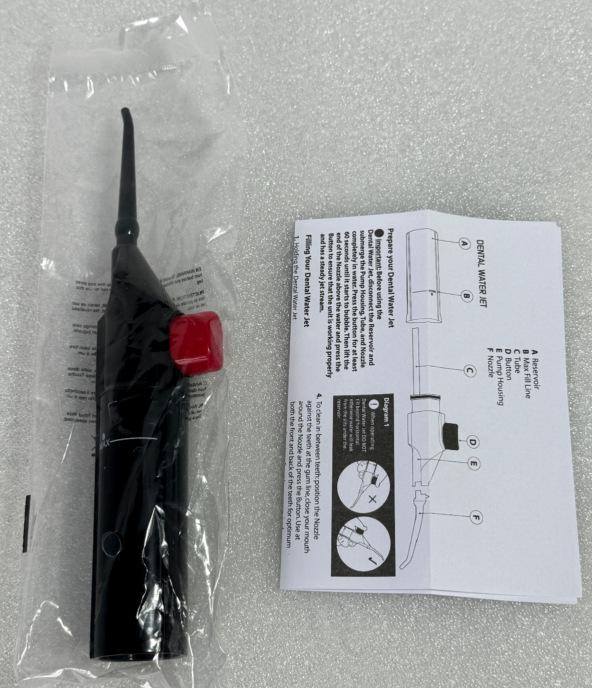 High-Pressure Dental Irrigator: IPX7 Waterproof Manual Water Flosser & Teeth Cleaner
