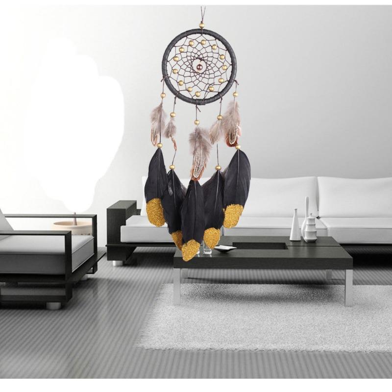 Dreamcatcher Onion Powder Goose Feather Dreamcatcher Homestay Wall Decoration Hanging Decoration Dreamcatcher Dream Catcher