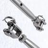 Professional Stainless Steel Jaw Turnbuckles 5Pcs Weather Resistant Elastic Regulator For Tent Anchoring Rope Tightening