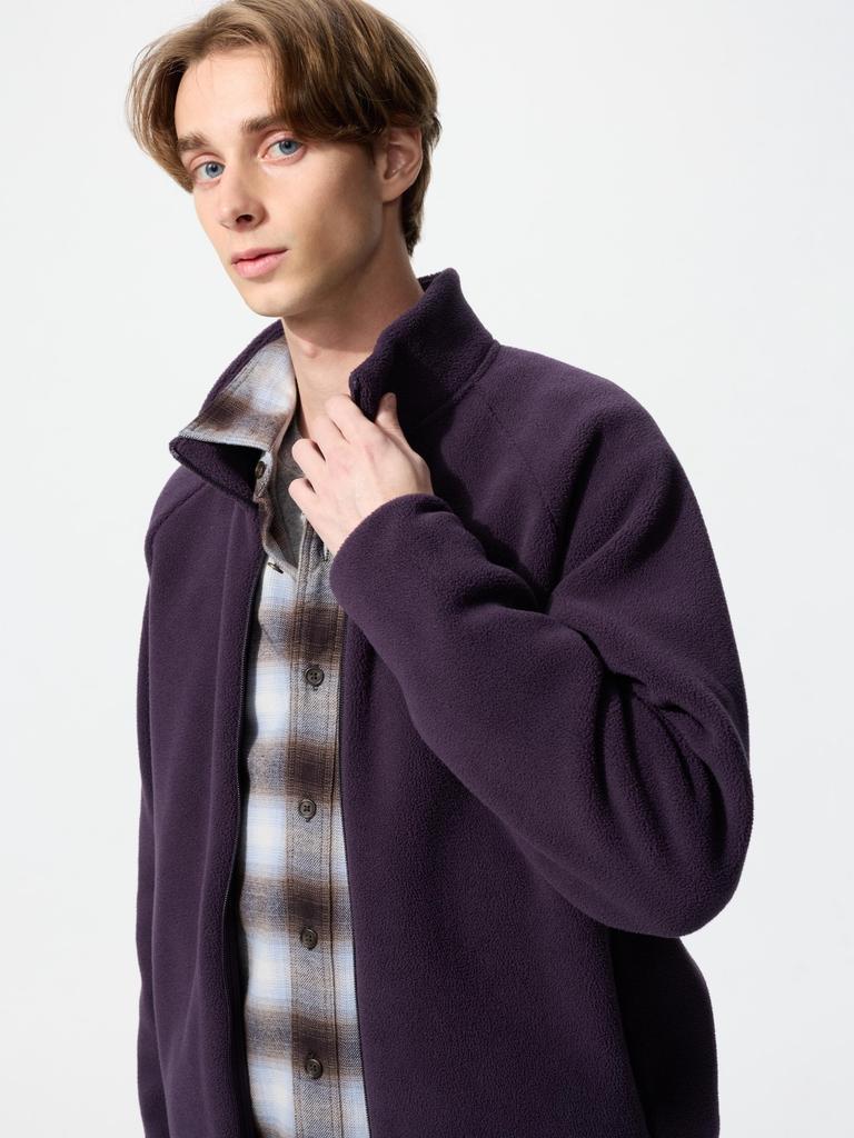 Uniqlo იაპონური საწმისის სრული Zip ქურთუკი გრძელმკლავიანი 