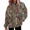 Women's Fashion Daily  Casual V-Neck Long Sleeve Printed Top