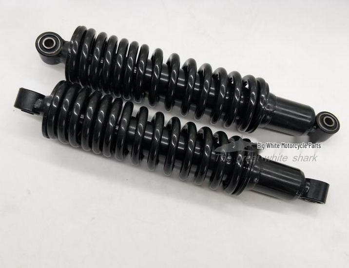 Retro Modified Xiangjiang 750 Motorcycle with Sidecar and Jialei Zhuzhu Beach Trike Shock Absorber D Model 32.5cm Pair