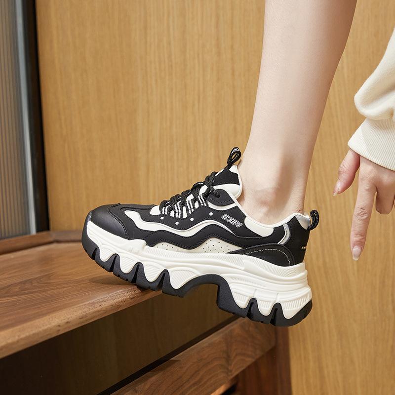 Dad Shoes Women's Platform 2025 Spring New Internet Celebrity Popular Single Shoes Fashion Versatile Casual Sports Shoes Children