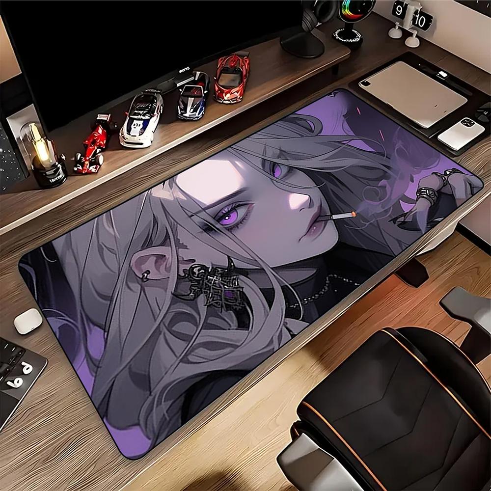 Mask Girl Anime Mousepad Custom Home Computer Keyboard Pads Desk Mat Laptop Soft Antislip Table Mat XXXL Mouse pad xcm