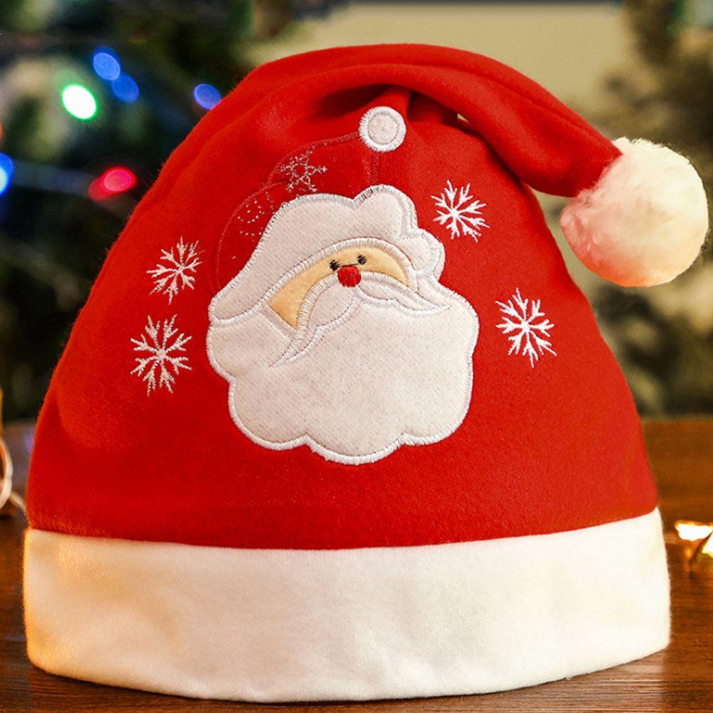 Christmas Gift Classic Cartoon Festival Supplies Plush Santa Claus Cap Christmas Hat