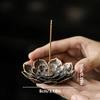 1Pcs Porous Lotus Zen Line Incense Insertion Incense Holder Sandalwood Burner Lncense Plate Tray Retro Home Decorations 7