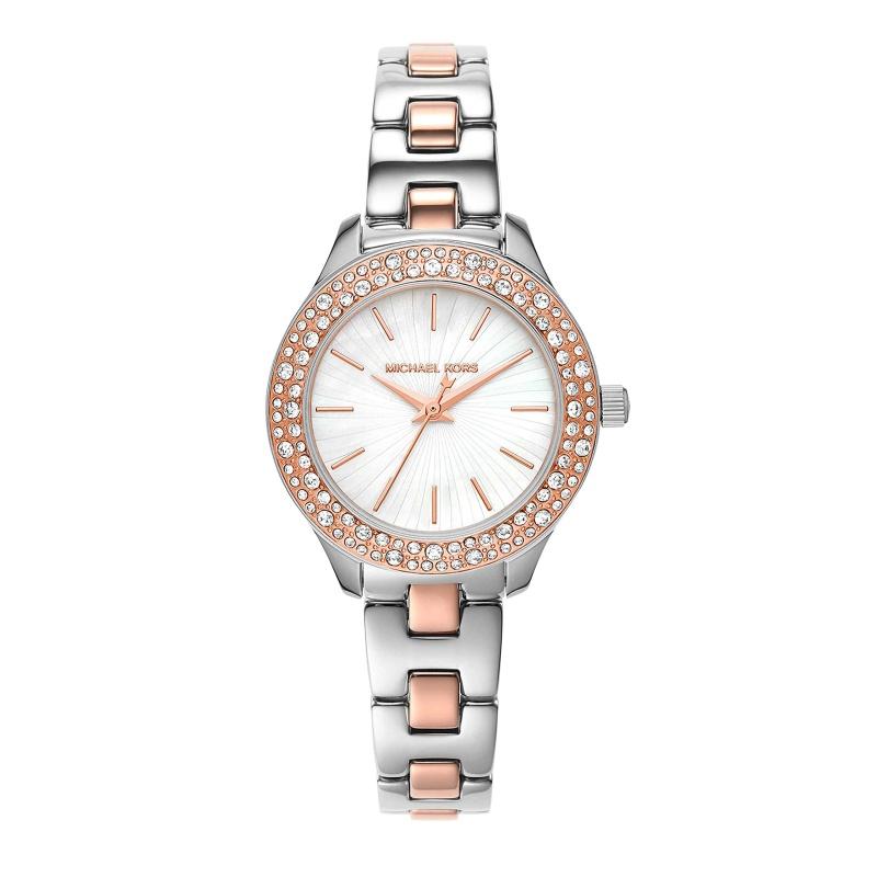 

Michael Kors Liliane Women s Watch, Stainless Steel and Pavé Crystal Watch for Women MK4559 розового золота