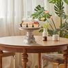 French Wood Tray Multifunction Fruit Tray Wear Resist Vintage Carved Ornament for Wedding Photography Prop Decorations Crafts