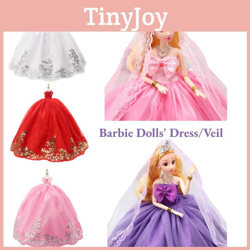 Dreamy Lace Wedding Dress Princess Barbie Doll With Sequin And Bow Prom Dress Wholesale Characters)