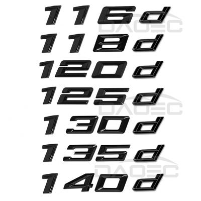 Car Rear Trunk Words Logo Badge Emblem Decals Decoration Sticker For 1 Series 116d 118d 120d 125d 130d 135d 140d F20 F21 F40
