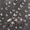 Shell Light White Butterfly Nail Stickers Glitter Adhesive Sticker Nail Art Decoration Cute Butterfly Nail Art Sticker Diy Salon
