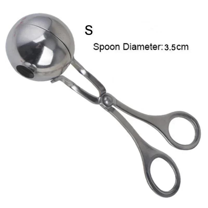 

Round Rice Ball Shaper Stainless Steel Meatball Making Tool Non Stick Kitchen Accessory Home Cooking for Meat Fish Rice Balls