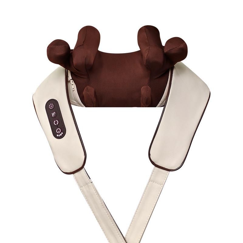 Multifunctional Cervical Trapezius Muscle Kneading Electric Massage Shawl Portable Eight Head Shoulder Neck Massager