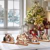 Pepparkakshus Julbordsdekorationer By Pepparkaksdekorationer Jul Samlarfigur Hemdekorationer