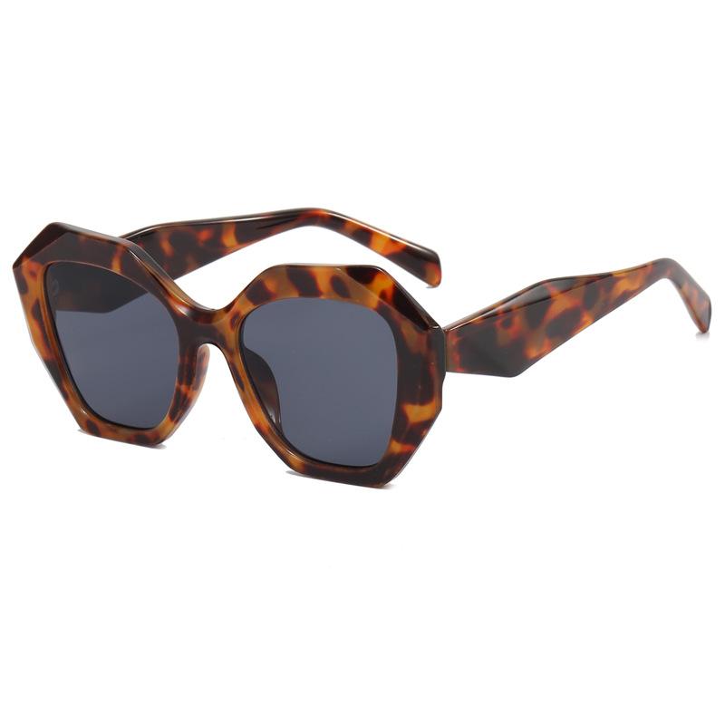Polygon Shape Women's Style Sunglasses Euro-American Style Sun Glasses for Men Fashionable Model Show Sun Glass Women