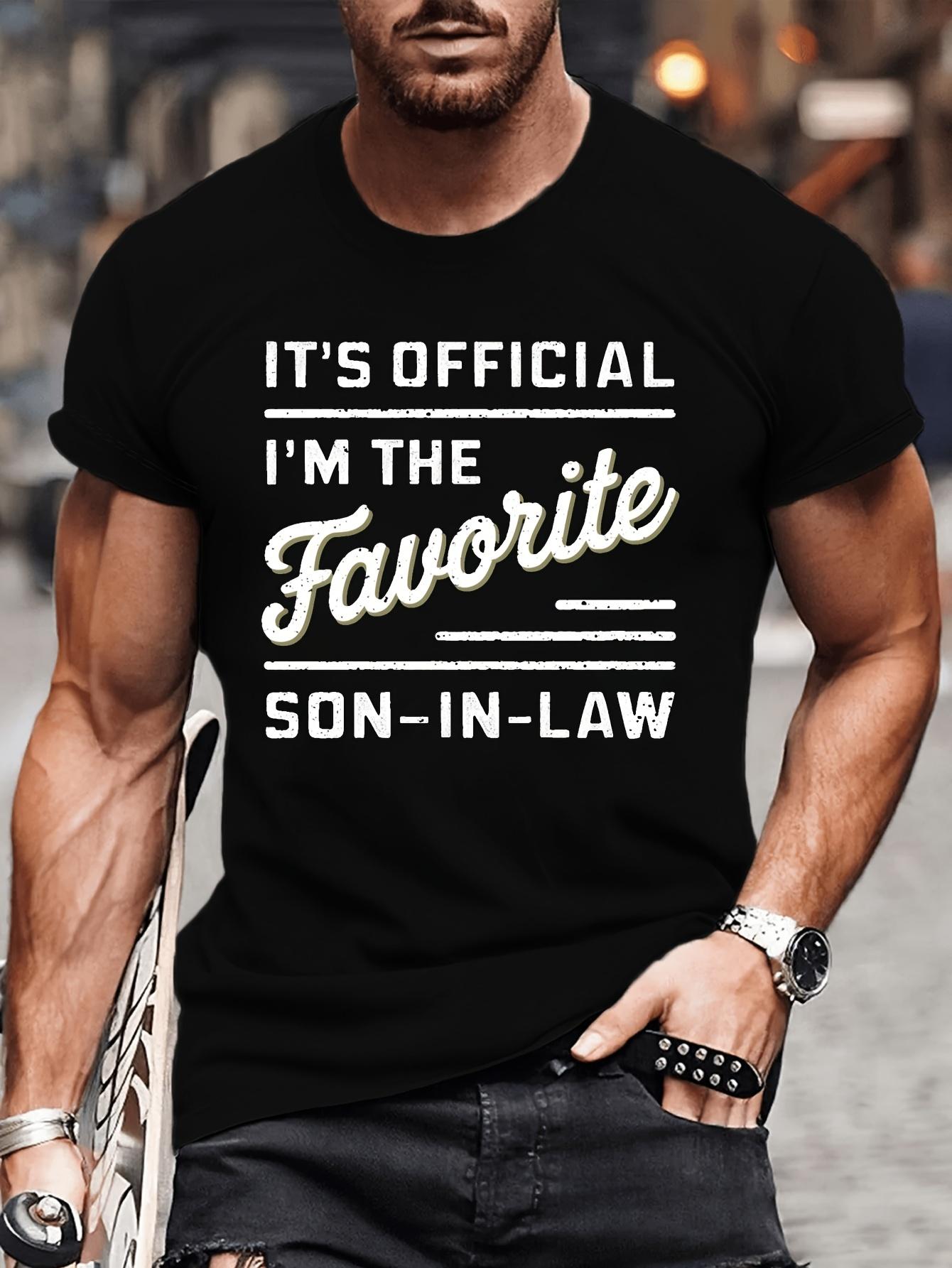 Men s T-Shirt Y2K Favorite Son-In-Law Plus Size M