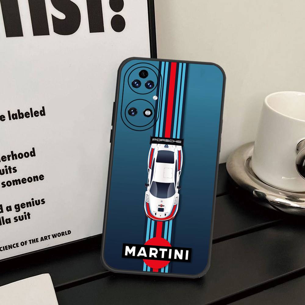 M-Martini Racing Horizontale Streifen Handyhülle Für Huawei P 8 9 10 20 30 40 50 Pro Lite Psmart Honor 10 Lite 70 Mate 20lite