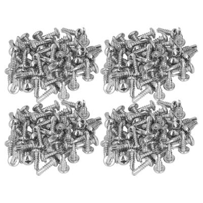200 Stück Rundkopf Selbstbohrende Schraube 304 Edelstahl 4,8x16mm Bohrschrauben für DIY-Bastelarbeiten