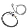 Set Rubinetteria per Lavaggio Capelli Rubinetto per Lavabo Doccia Soffione Spruzzatore Tubo Acqua Lega di Zinco Ricambio per Salone
