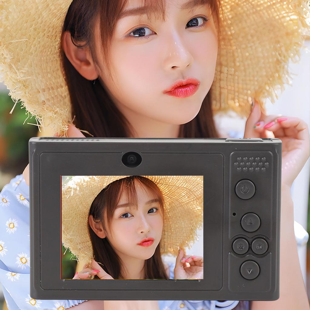 Digital Camera 48MP 1080P HD Multi Zoom Auto Mirrorless Camera with 2.4 Inch Screen for Travel Photography