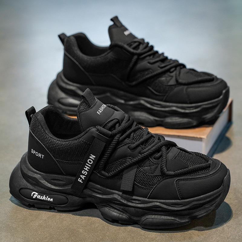 Mode Herbst Dicke Sohle Herren Freizeit Vulkanisierte Schuhe Jahreszeiten Vielseitige Tennis Sneaker Outdoor Elastizität Dämpfung Laufschuhe