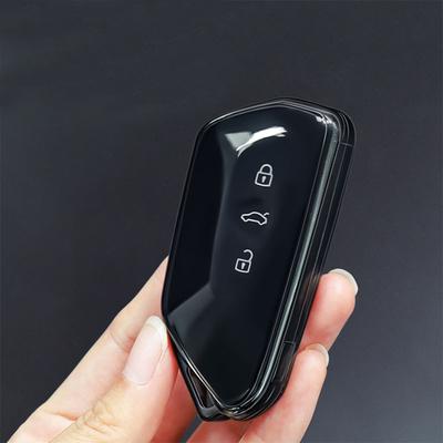 Custodia protettiva per telecomando trasparente in TPU morbido per auto, accessori per auto per VW Volkswagen Golf 8 ID.3 ID.4 Skoda Octavia A8 MK4 MK8 GTI R