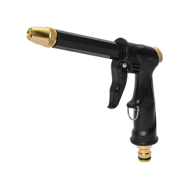 Extended Black Water Gun for Car Wash, Garden, and Pet Bathing
