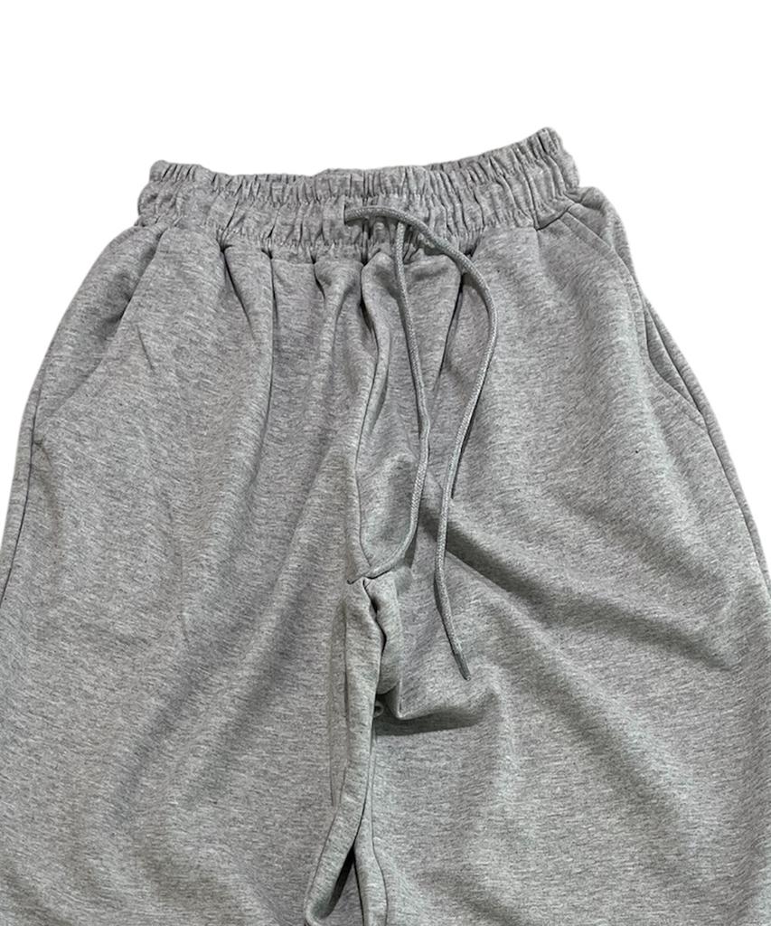 SK8ER ROCK Easy Sweat Wide Pants ((Melange Gray))