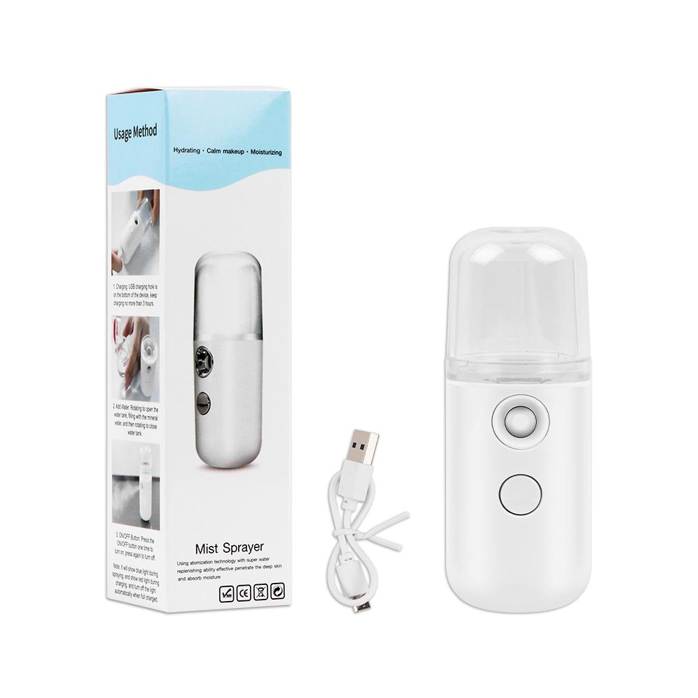 Mini Face Steamer Nano Facial Mister Hydrating Handy Handheld Usb Rechargeable Mini Facial Steamer For Eyelash Extensions Skin