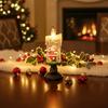 Christmas Decorations Glitter Water Globe Christmas Snow Globes Candle Shape Snowglobes Table Ornament Home Decors