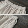 Cotton Linen Casual Pants Women's Spring Summer Thin Loose Slimming Harem Pants Versatile High Waist Plus Size Nine-Tenths Carrot Pants