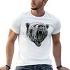 Luxury Men's T-Shirt With Custom Print Of An Angry Grizzly Bear Head Graphic Tees For Men