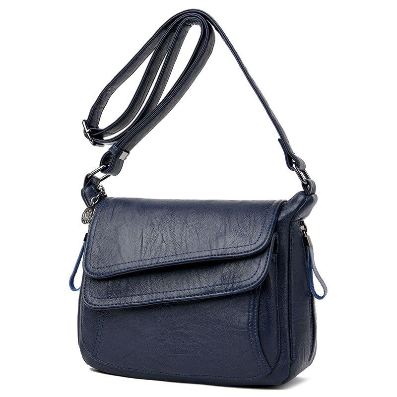 2022 Summer New Soft Leather Luxury Women Handbag Crossbody Bag Ladies Fashion All-match Large-capacity One-shoulder Messenger Bag