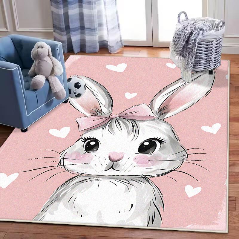 Cartoon Tier Teppich Mädchenzimmer Teppich Baby Krabbelmatte Wohnzimmer Teppiche Baby Kinderzimmer Matte Teppich Kinderteppiche Heimdeko