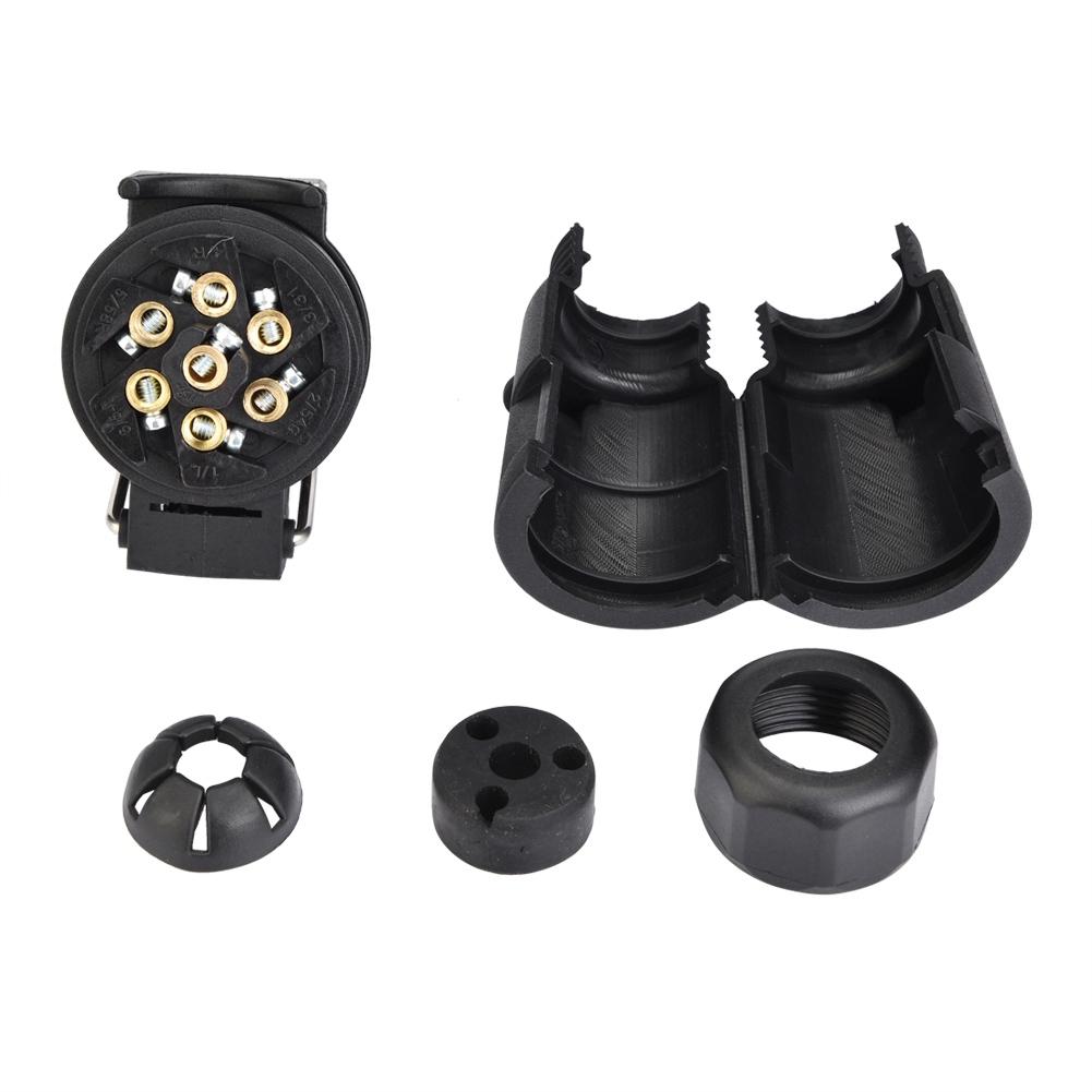 7-poliger Autoanhänger Steckdosenstecker Adapter Kabelverbinder für Wohnwagen Anhängerkupplung Abschleppen 12V