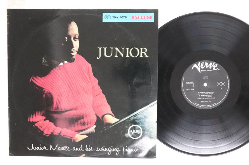 Виниловая пластинка JUNIOR MANCE Junior Mance And His Swinging Piano SMV1078 VERVE Японский джаз Б/у
