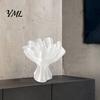 Eco Friendly PLA Material Vase Bouquet Wrap Vase, 3D Printed Translucent Flower Artistic Glossy Centerpiece Silky Table Modern Decorative Vessel