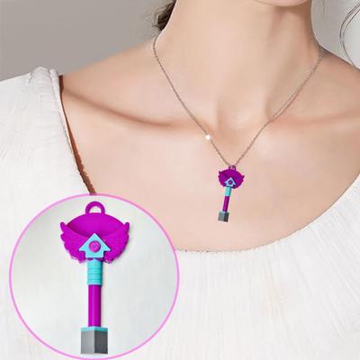 3D-gedruckter Schlüsselanhänger Halskette Anhänger Ornament Koreanisches Spiel Drama Inspiriert Rund Quadratisch Dreieckig Loch Schlüssel Dekoration Fans Sammler Geschenk