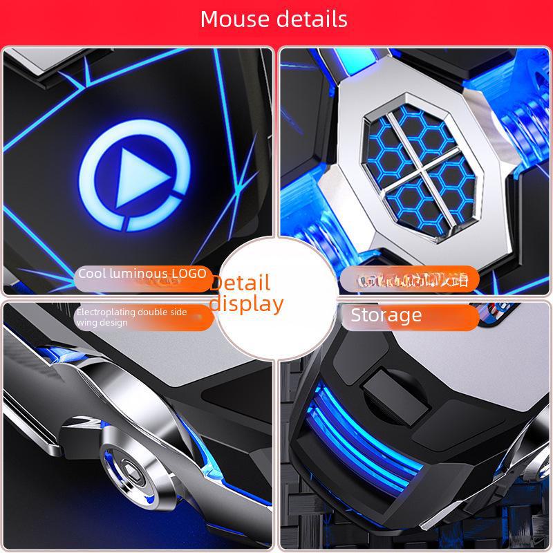 Silver Carving A7 Silent Rechargeable Wireless Mouse for Home, Office, and Gaming