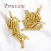 2mmX8mm Tube Beads For Jewelry Making 18K Gold Plated Beads Separators For Bracelets Accessories,Spacer Bead DIY Findings