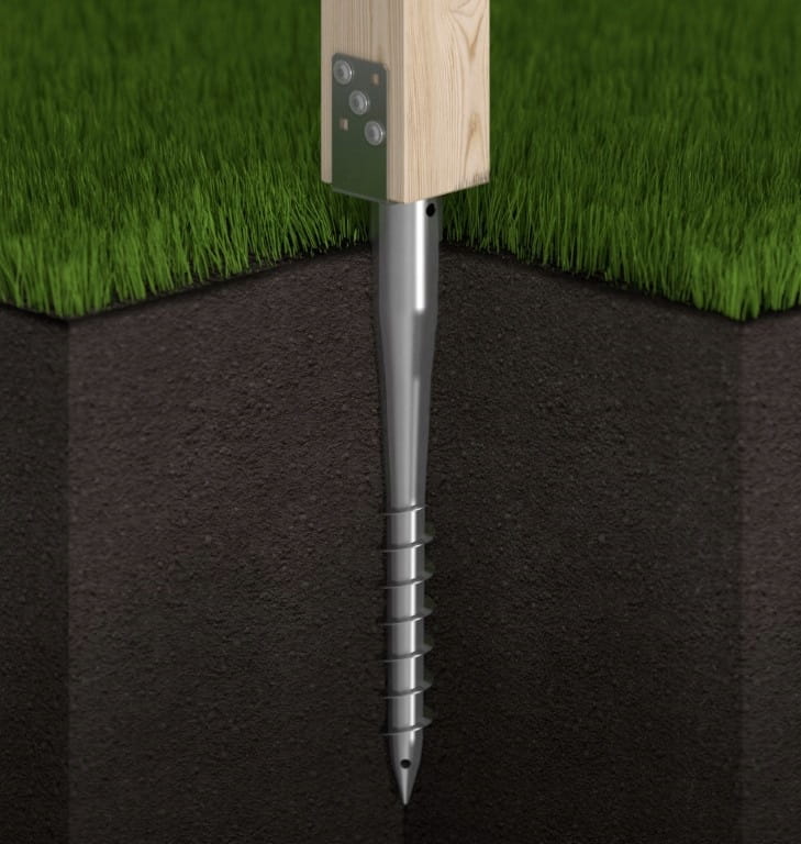 Column Base Steel Anchor 70x685mm Drill