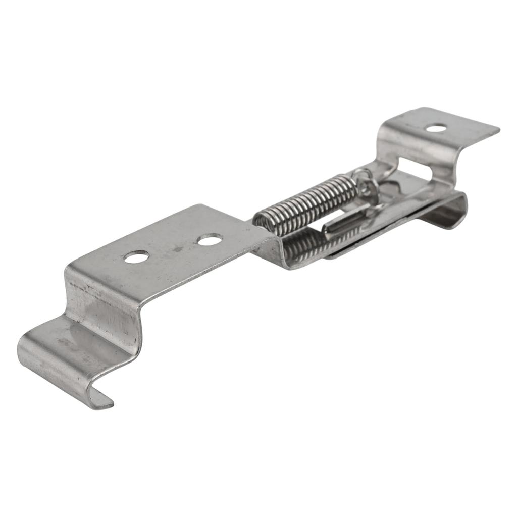 Spring Loaded Stainless Steel License Plate Frame Holder Clamp 8Pcs Set for Vehicles Including Cars Trucks and Trailers