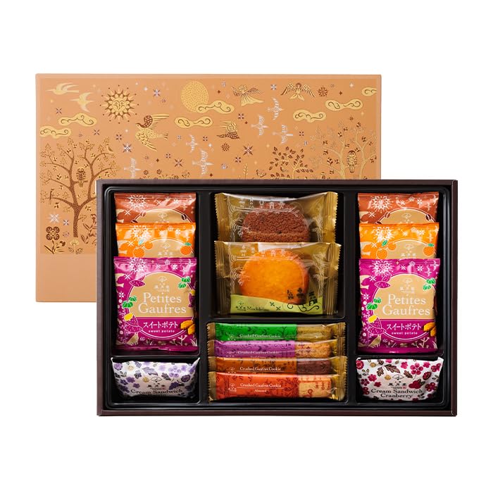 

Fugetsudo Gaufre Selection 14 Выпечка Зима Уважение к пожилым Новое Ассорти Приветствие Выход на пенсию Печенье [Обновление] [Уэно (11 разновидностей, штук)]