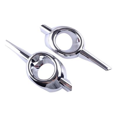 1 Pair Chrome Decorative Front Fog Light Trim Strips For Honda Cr-V 2012-2014