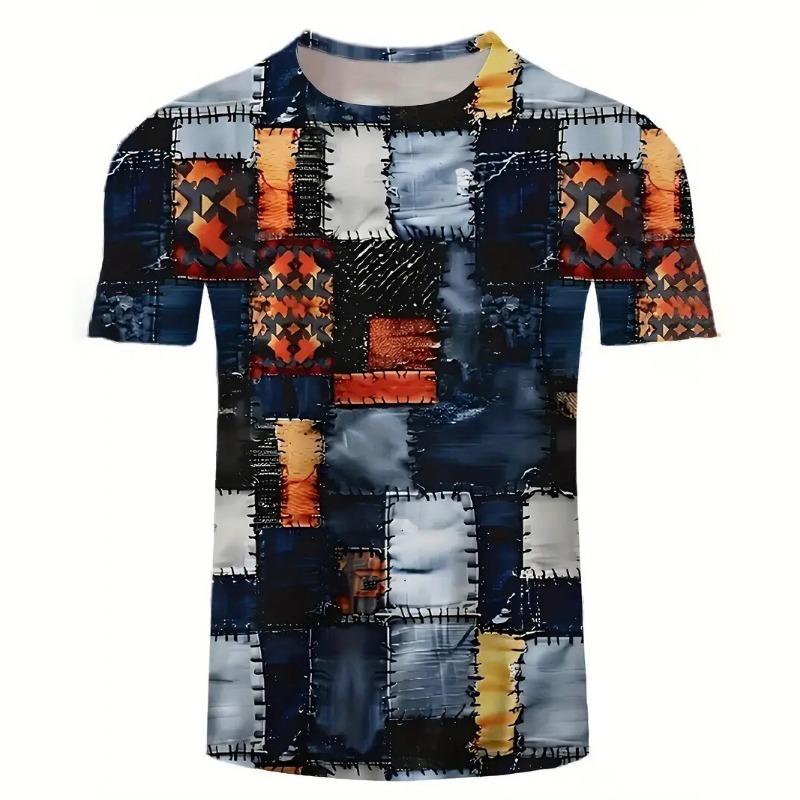 Maglietta da Motociclista Uomo Stampa 3D Manica Corta Classici Vintage T-shirt Per Uomo Street Ride Magliette Biker Top Maglietta Oversize