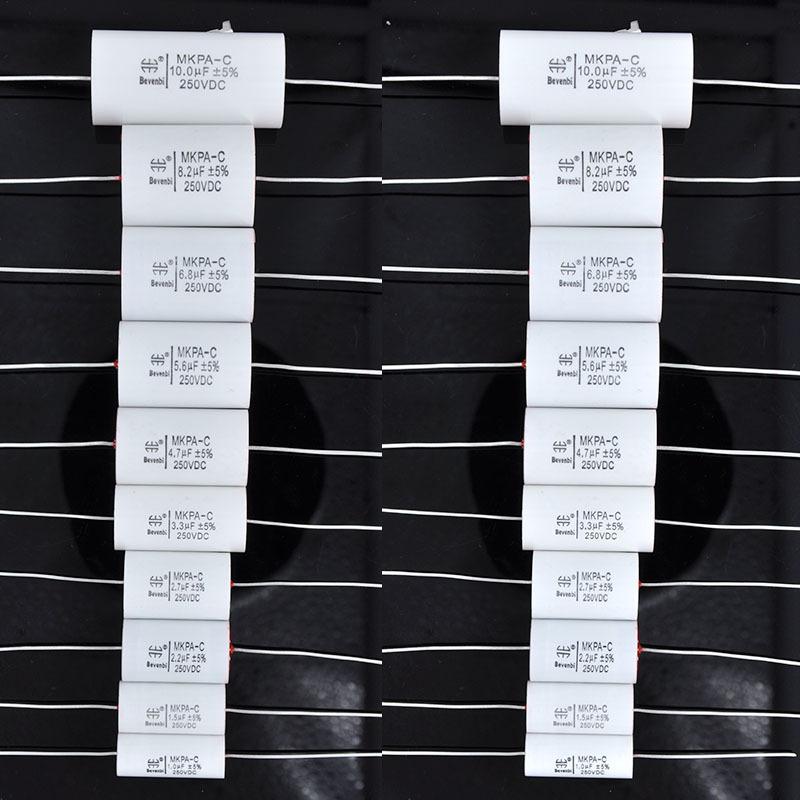 1-5Pcs Audiophiler Axial Polypropylene MKP 250V 4.0uF-18uF All Series HIFI DIY Treble Capacitor for Speaker Car Horns Divider
