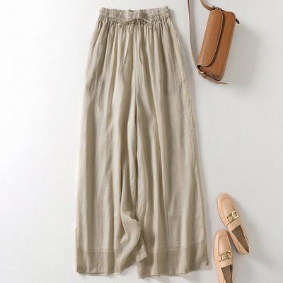 The New High-waisted, Breathable Wide-leg Pants Are Loose and Have A Good Drape
