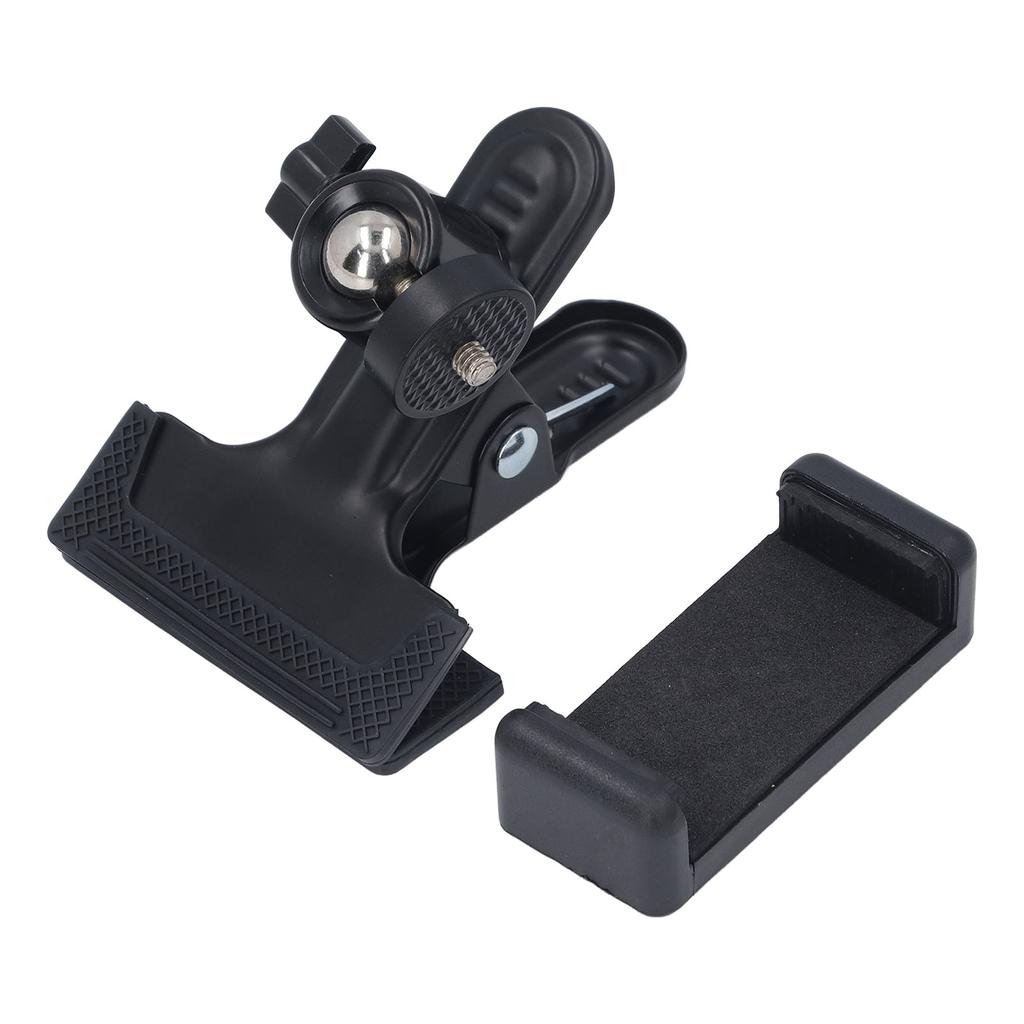 Guitar Head Phone Holder 360 Degree Ball Head Clip On Phone Mount for 5.5‑7.5cm Phones